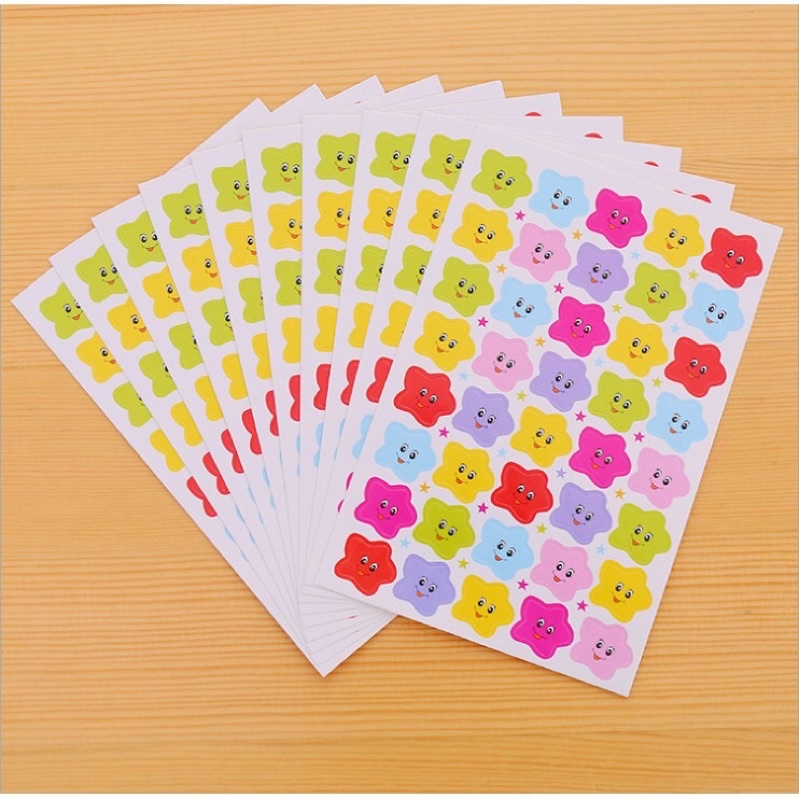 Sticker tấm bản nhỏ (vỉ 10 tấm)