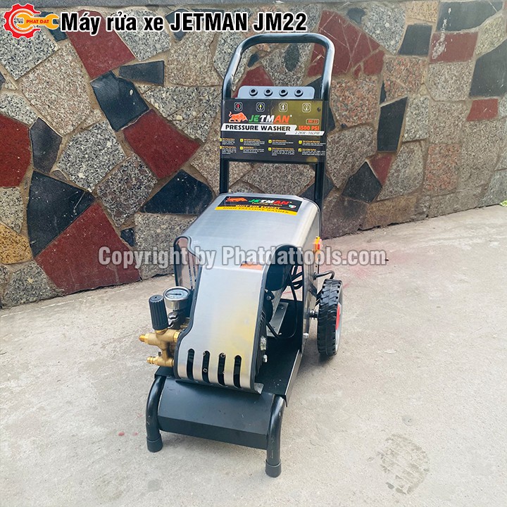 Máy rửa xe công nghiệp JETMAN JM-22,công suất 2200W- Chuyên dụng cho tiệm rửa xe -Đầy đủ phụ kiện- Bảo hành 12 tháng