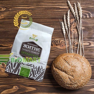 Bột lúa mạch hữu cơ Ecorod 1kg nhập khẩu Ukraine - Sản phẩm đạt tiêu chuẩn hữu cơ Châu Âu , EU Organic.