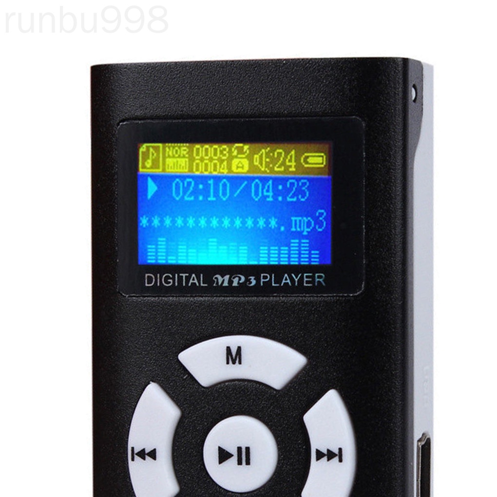 Máy nghe nhạc mp3 mini hỗ trợ thẻ micro sd/tf màn hình lớn hỗ trợ usb