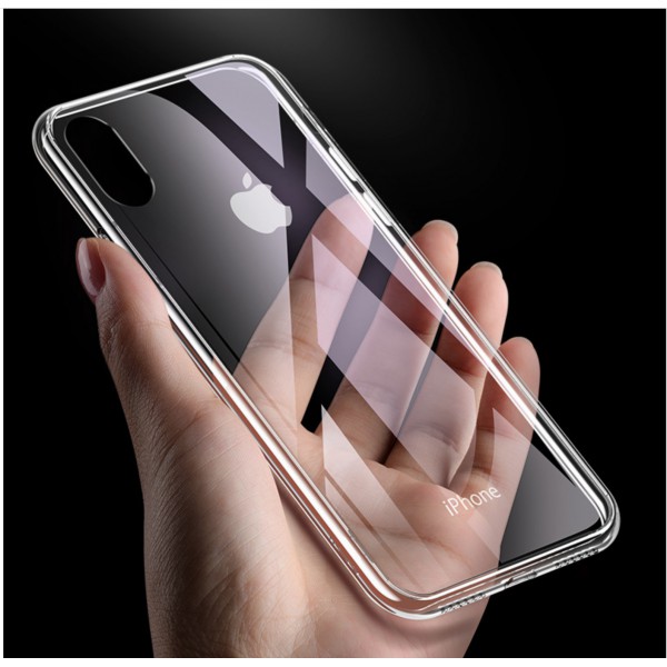 Ốp Iphone kính cường lực 6/6s/6Plus/6sPlus/X/Xs/XsMax trong suốt