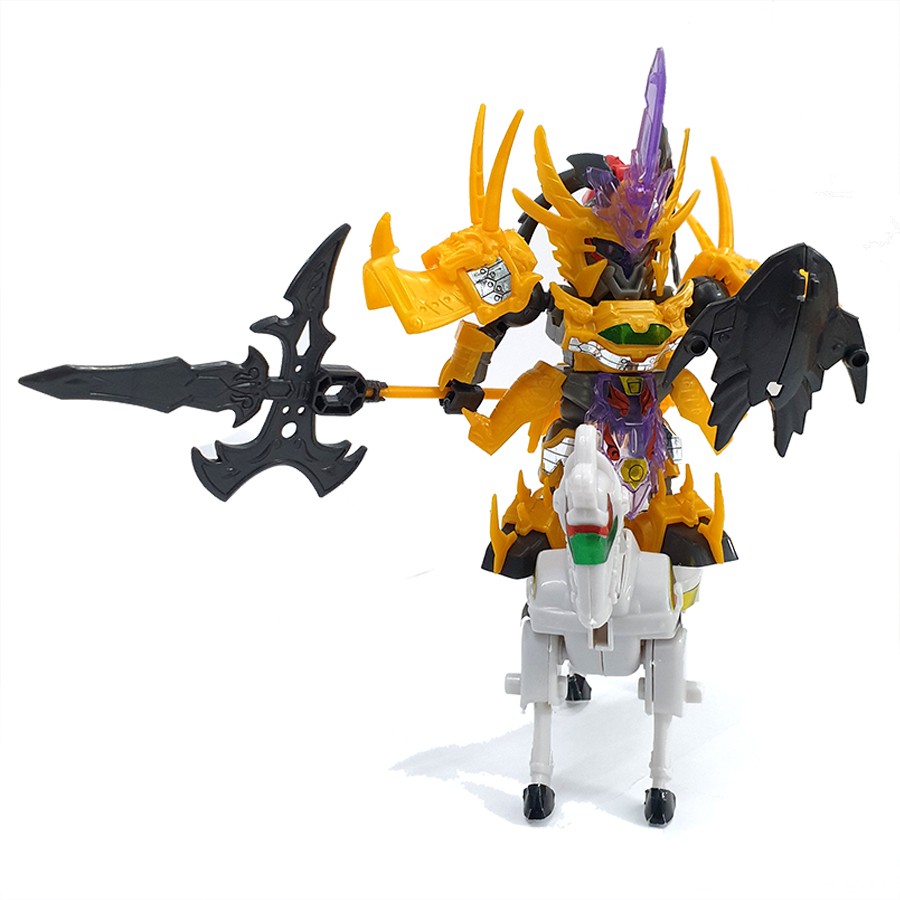 Đồ chơi lắp ráp SD/BB Gundam Lữ Văn kèm ngựa trắng cha của Lữ Bố - Mô hình sd A385 KC Gundam Tam Quốc giá rẻ New4all