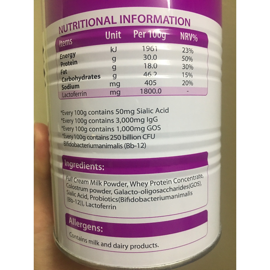 SỮA HOÀNG GIA ÚC Royal AUSNZ Lactoferrin Formula Milk Powder 100g màu hồng