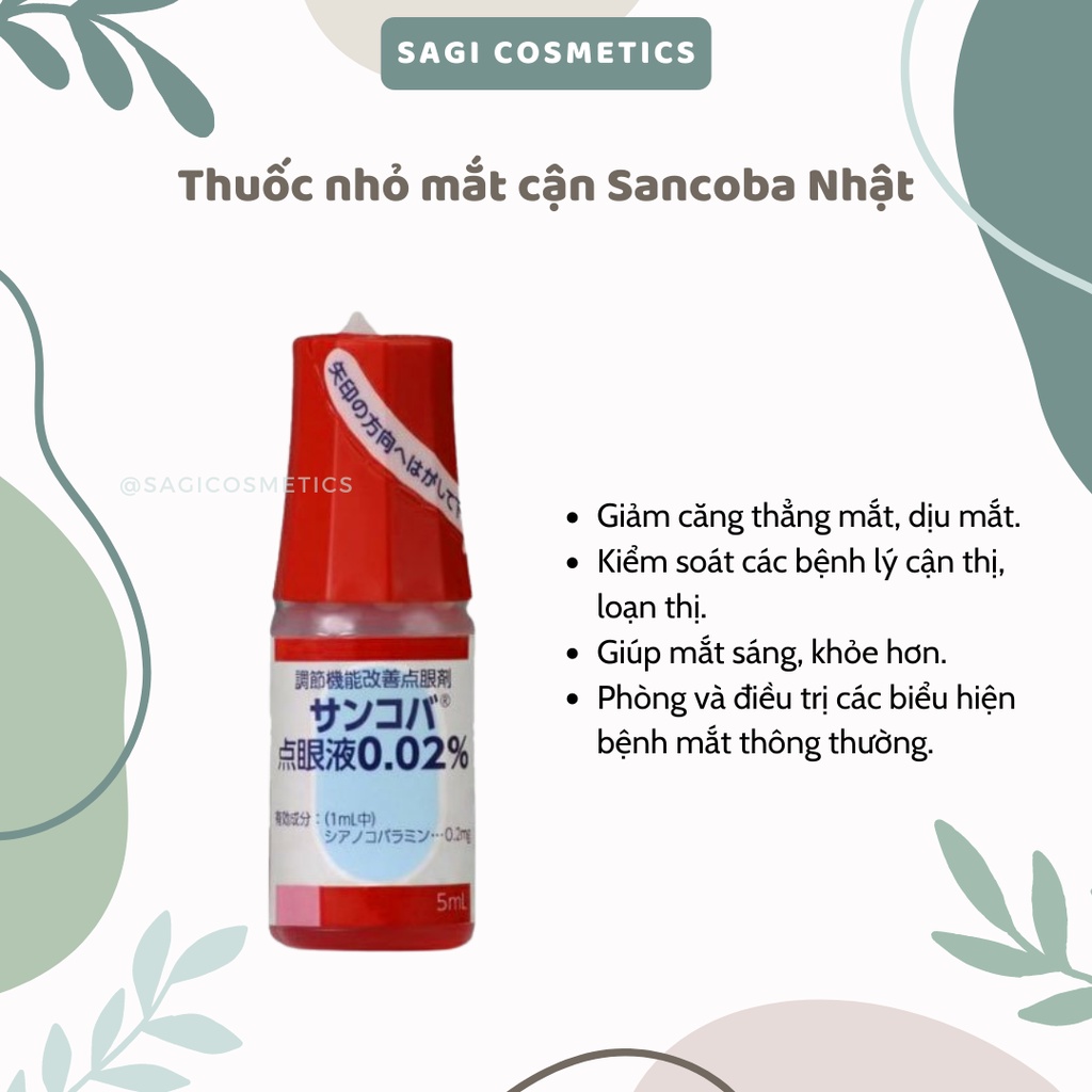 Nước nhỏ mắt Sancoba của Nhật