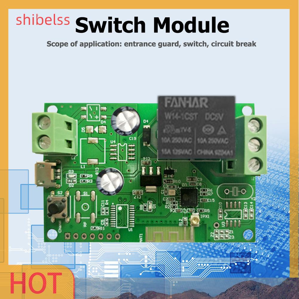 （ʚshibelss）SONOFF DC12V/5-32V Wireless WiFi Smart Switch Inching/Self-Locking Module