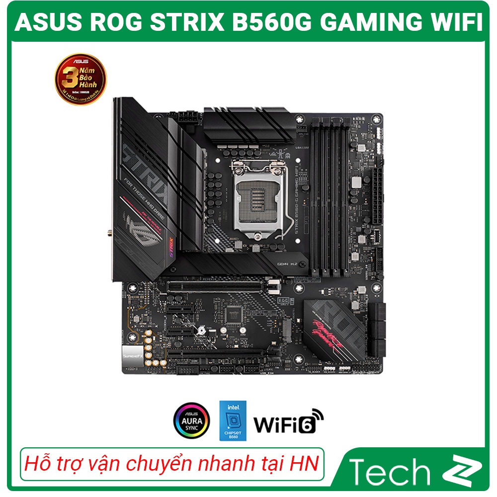 Mainboard ASUS ROG STRIX B560 G GAMING WIFI (Intel B560, Socket 1200, m-ATX, 4 khe Ram DDR4)