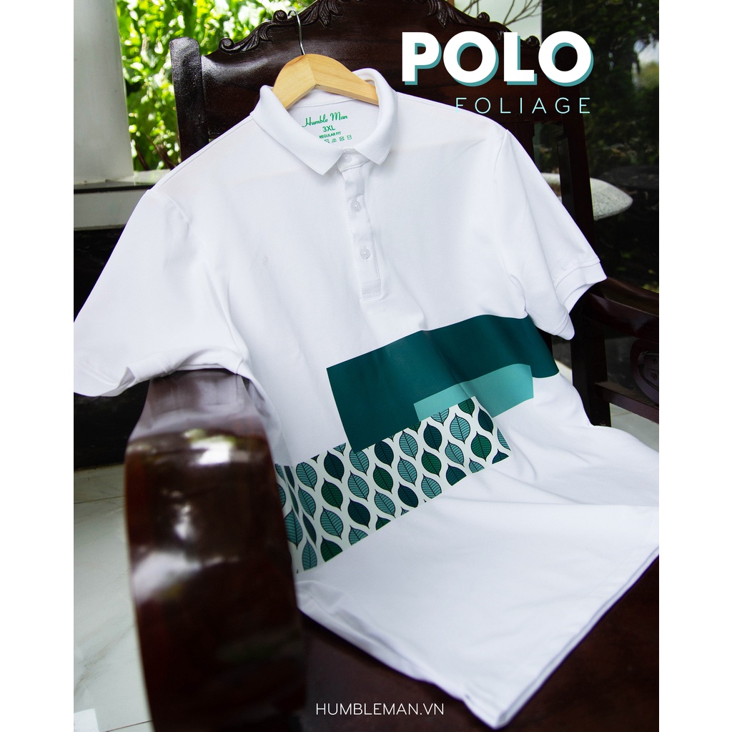 Áo Polo FOLIAGE vải cá sấu Cotton xuất xịn, chuẩn form, trẻ trung - thanh lịch - Humble Man