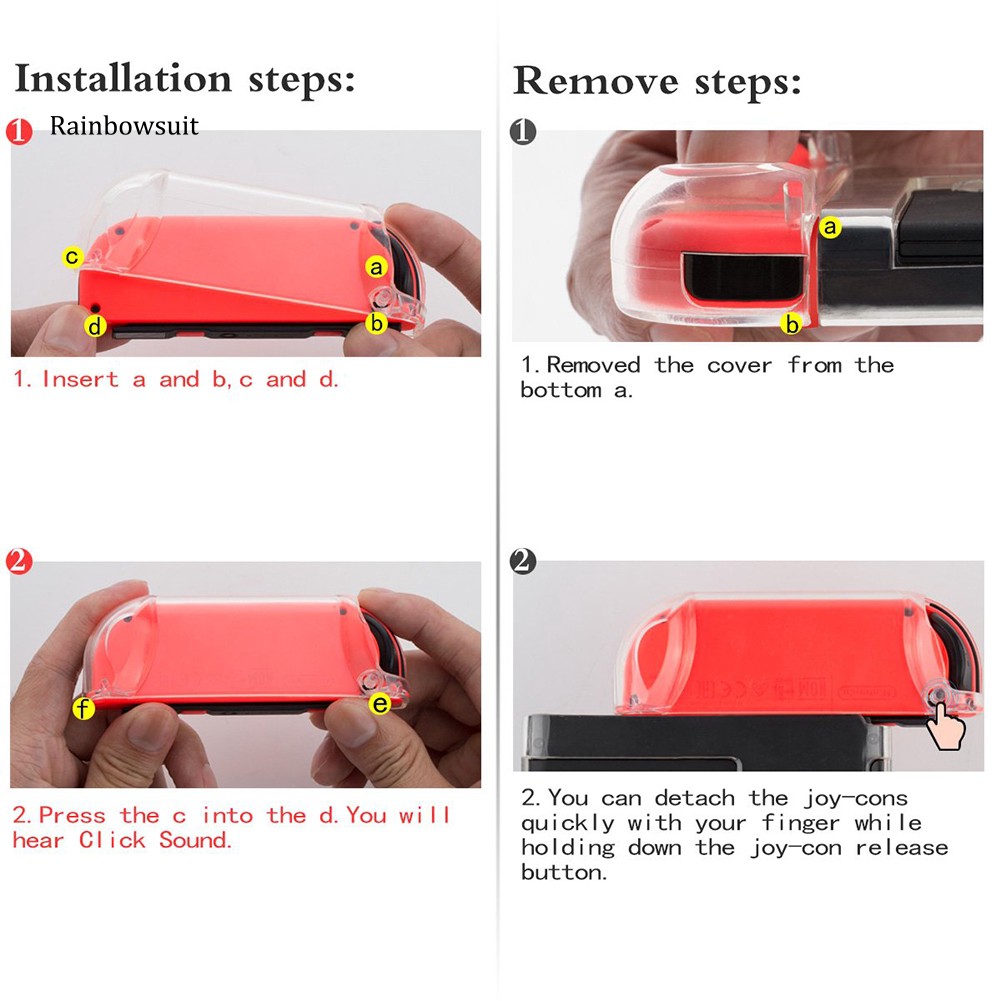 Vỏ Bảo Vệ Trong Suốt Bằng TPU Chính Xác Cho Nintendo NS Switch