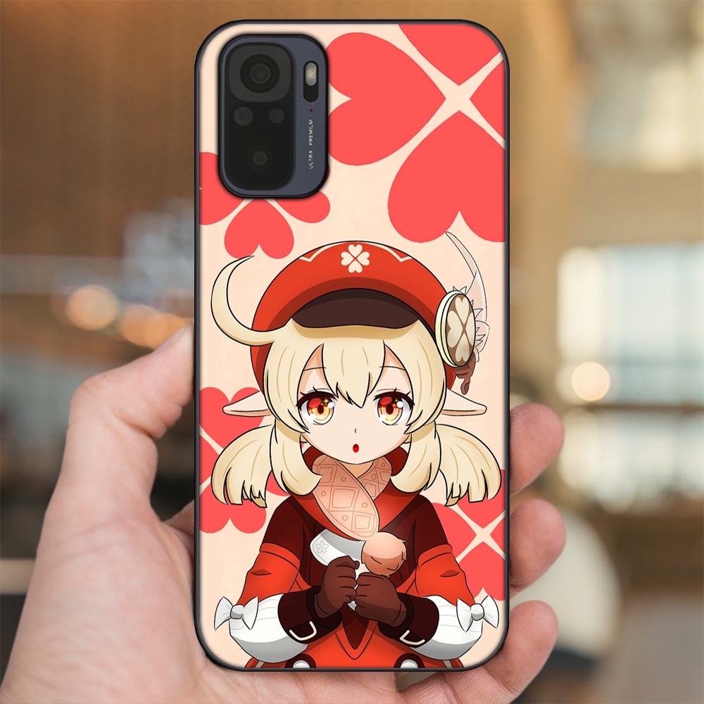 Ốp lưng Xiaomi Redmi Note 10, Note 10s viền đen in hình Klee Genshin Impact