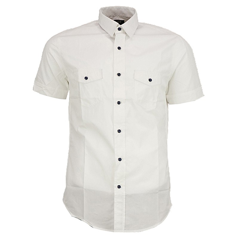 ÁO SƠ MI TAY NGẮN H&M SLIM FIT SHIRT - SIZE M