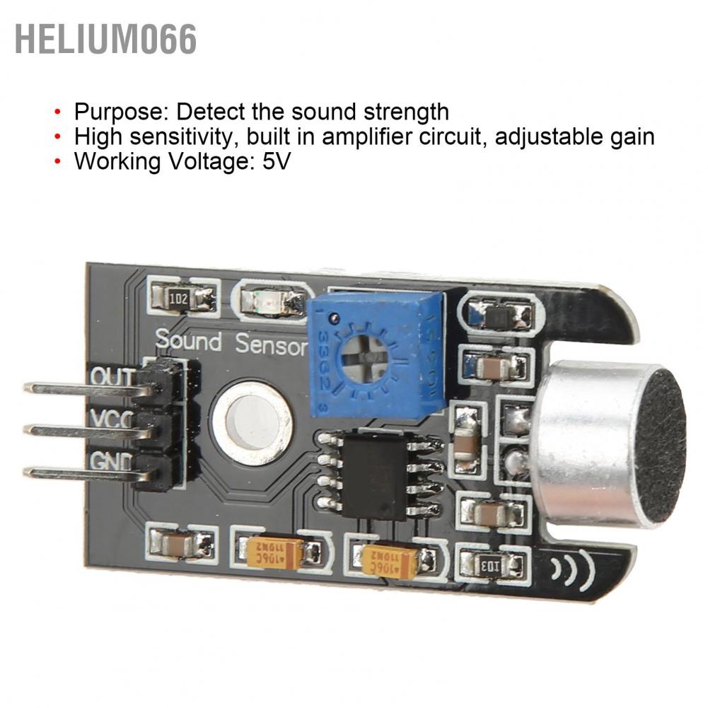 Mô-đun Cảm Biến Âm Thanh Micro 5V Độ Nhạy Cao Helium066