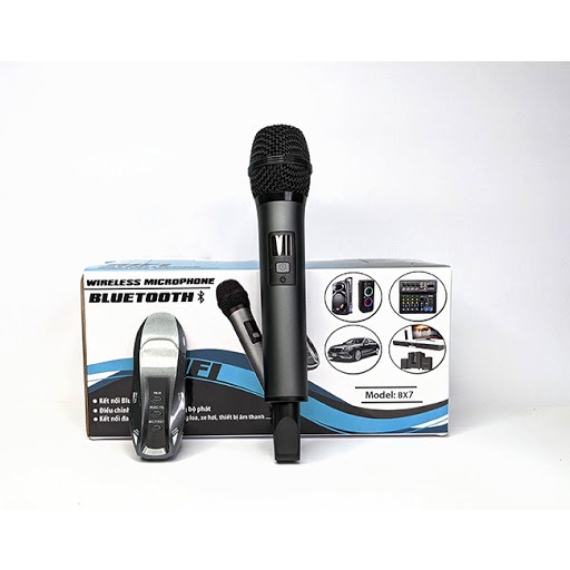 [Phiên Bản Mới Nhât Hát Cực Hay- Đẳng Cấp] Micro BX7, Micro Karaoke Ô Tô Đa Năng Bluetooth Cao Cấp BX7