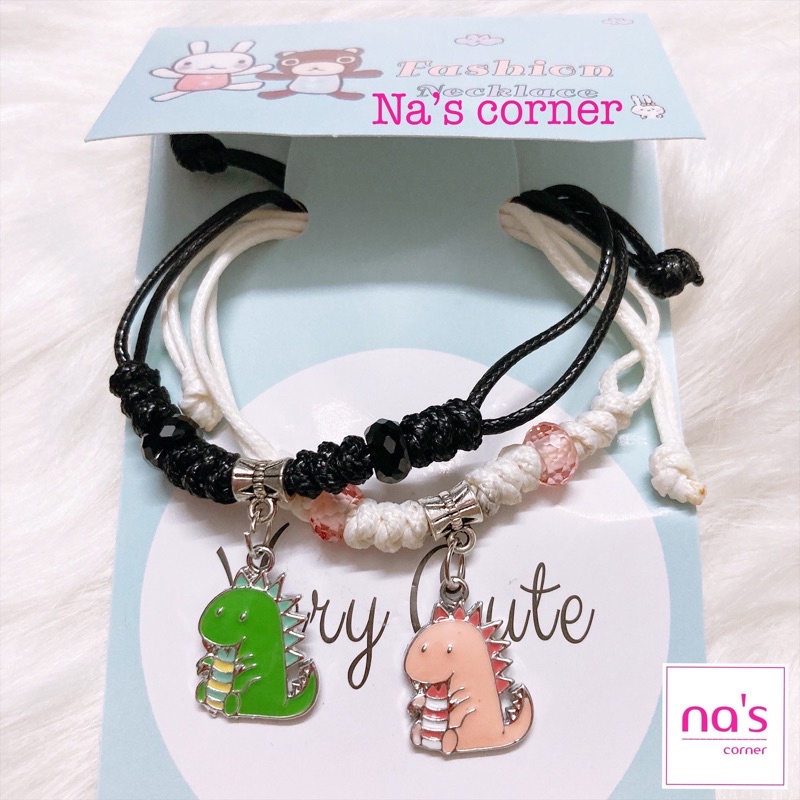 NHIỀU MẪU - 2 Vòng tay lắc tay dây bện cặp đôi đen trắng (2 cái)