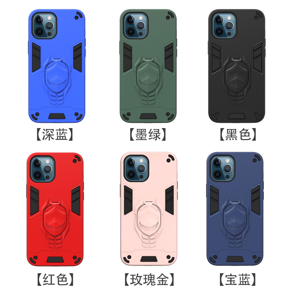 Ốp điện thoại vỏ giáp bằng kim loại cấp quân sự có giá đỡ cho iPhone 12 Mini iPhone 12 iPhone 12 Pro iPhone 12 Pro Max