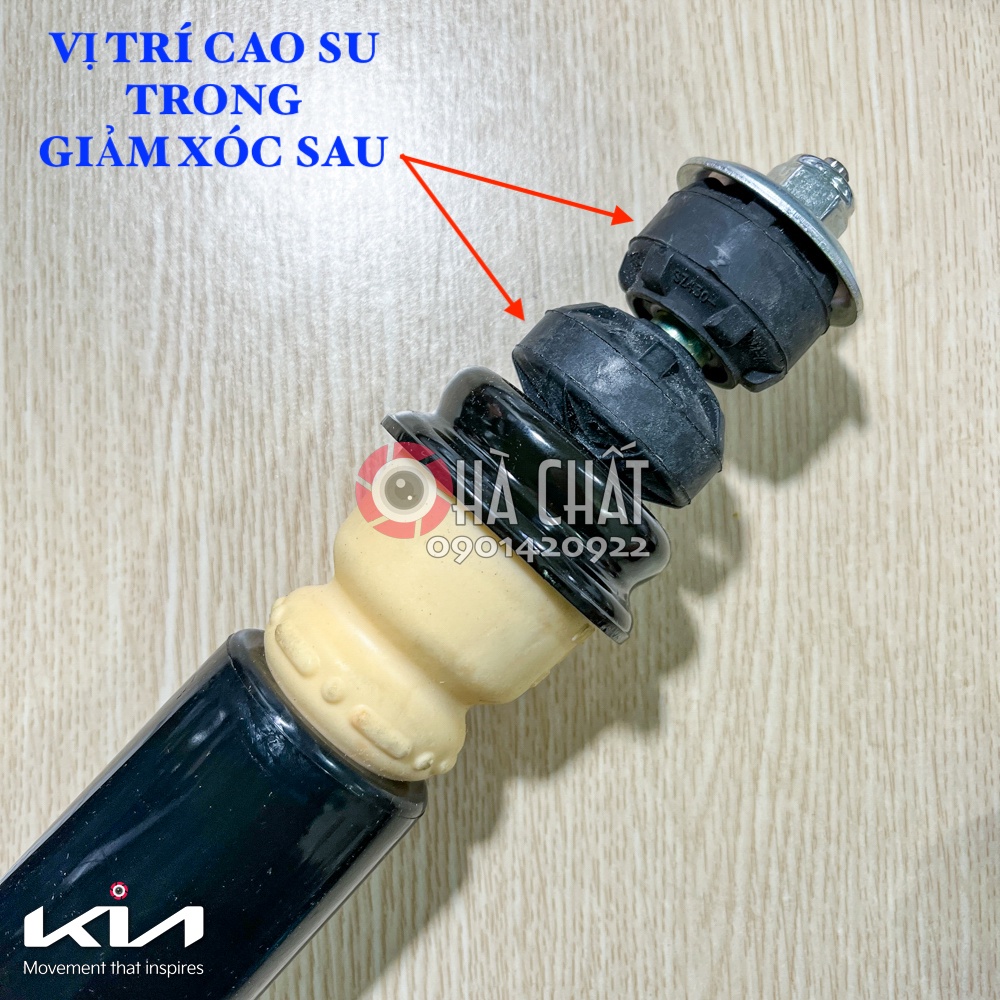 Cao su đệm giảm xóc sau Kia Morning, Hyundai i10, Getz, i20 🚘 nhập khẩu chính hãng HYUNDAI MOBIS Hàn Quốc