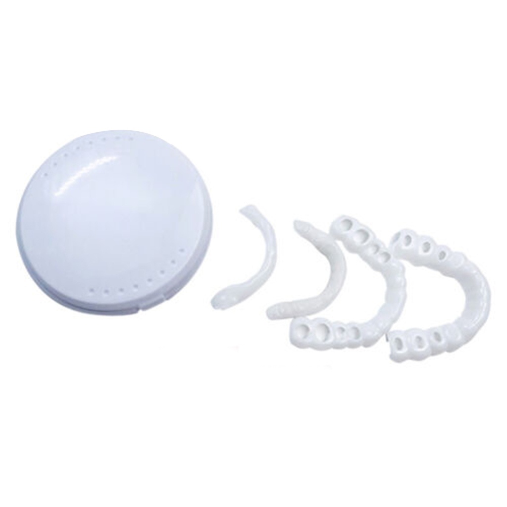 FUN~Fake Brace Smiling Veneers Teeth Braces Durable White Tools Healthy Creative Tooth Cover And Lower False Dentures Cosmetic Upper