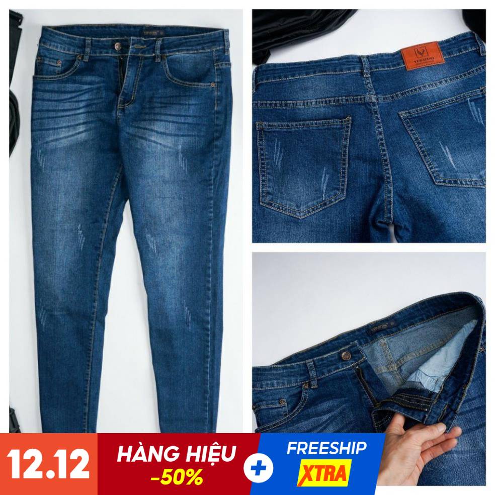 Quần Jean Nam - Quần Bò Nam VERATINO Vải Cao Cấp Không Phai Màu Xanh | BigBuy360 - bigbuy360.vn