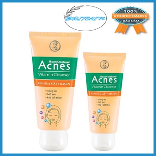 Sữa Rửa Mặt Acnes Vitamin Cleanser Phục Hồi Làn Da Sau Mụn (Tuyp 50gr & 100gr)