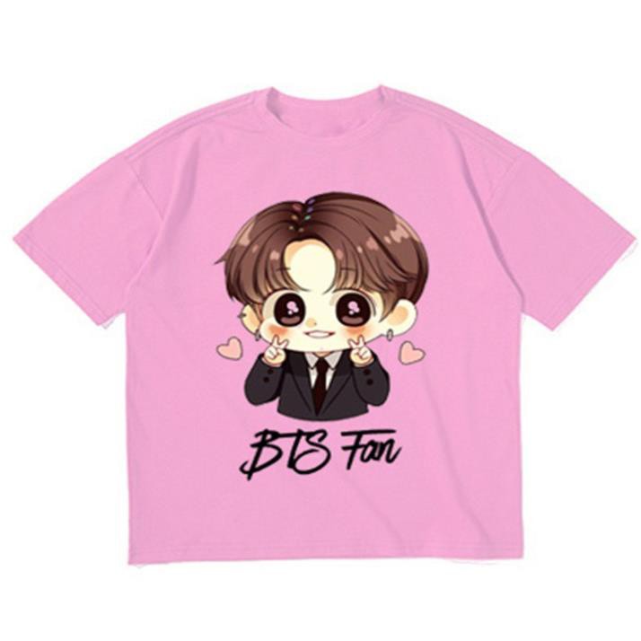 HOT- Áo thun bé gái form rộng in hình BTS FAN - ATBG19 - áo đẹp