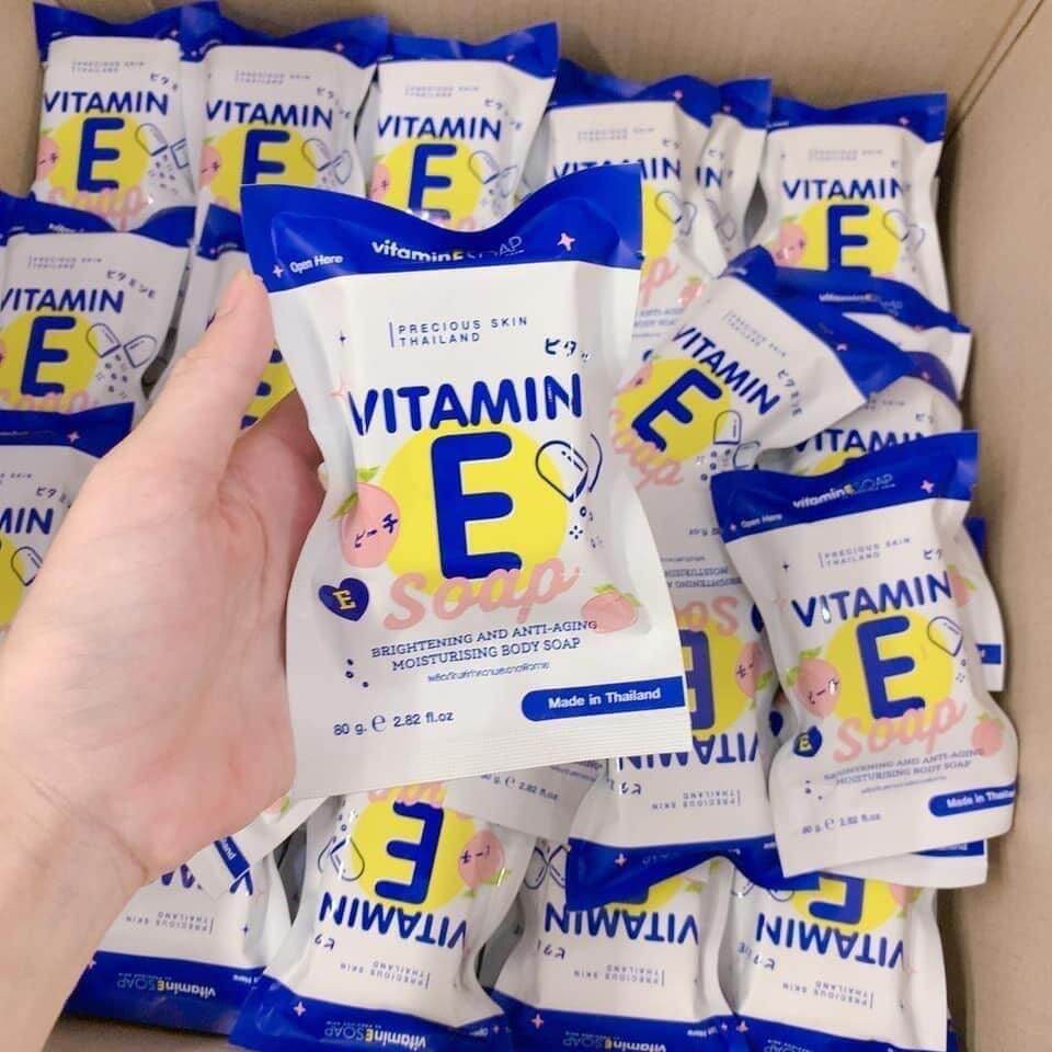 Xà Bông Tắm Vitamin E Trắng Da Thái Lan 50g