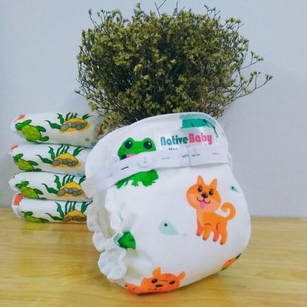 Tã vải Native Baby chống hăm - Free size 0-3 tuổi (tối đa 15kg)