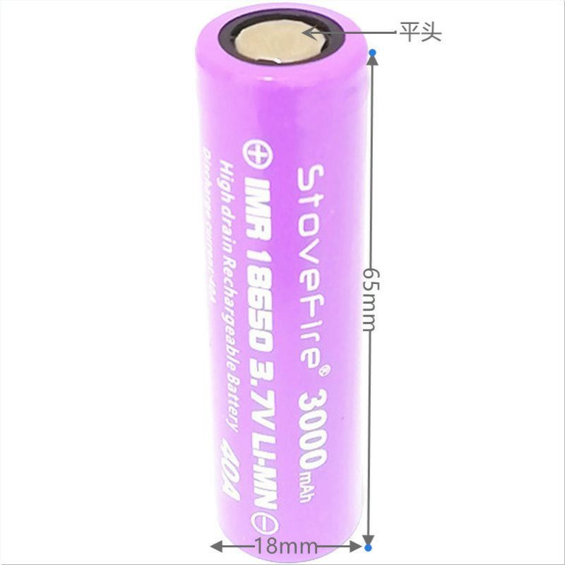 CELL PIN StoveFire 18650 - 3000mAh XẢ 40A CHO THIẾT BỊ ĐIỆN TỬ