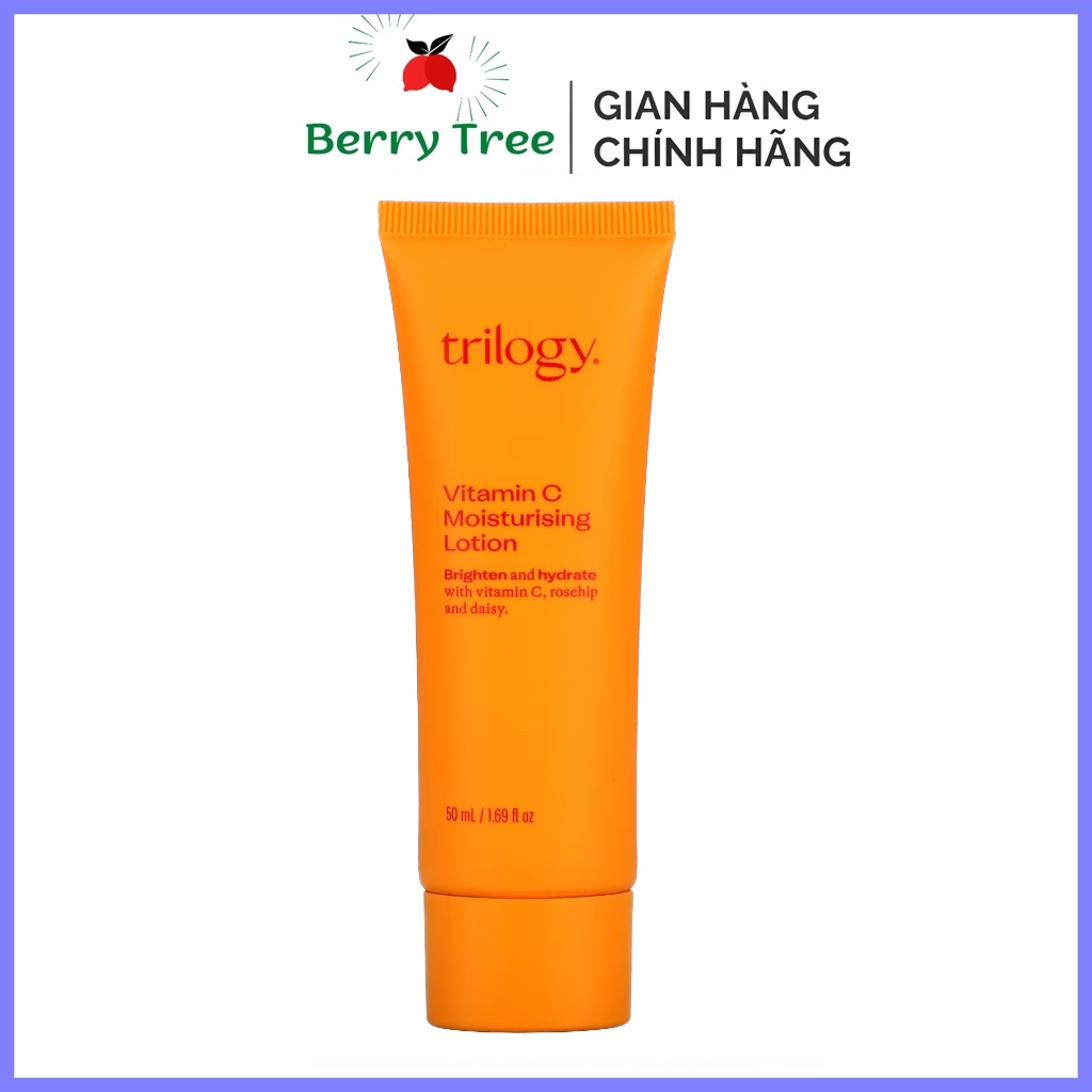 Trilogy Lotion Vitamin C Trắng Da &amp; Mờ Thâm Vitamin C Moisturising Lotion 50ml (BR)