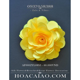Hoa hồng lụa cài áo AF0002YL08S3