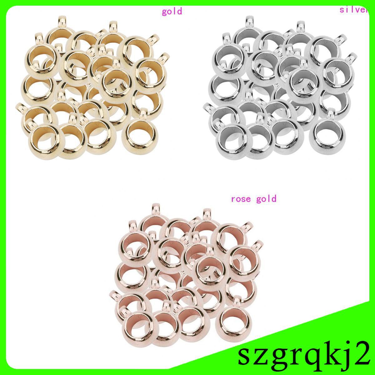 CHARMS Gói 100 Hạt Xâu Làm Trang Sức Phong Cách Châu Âu