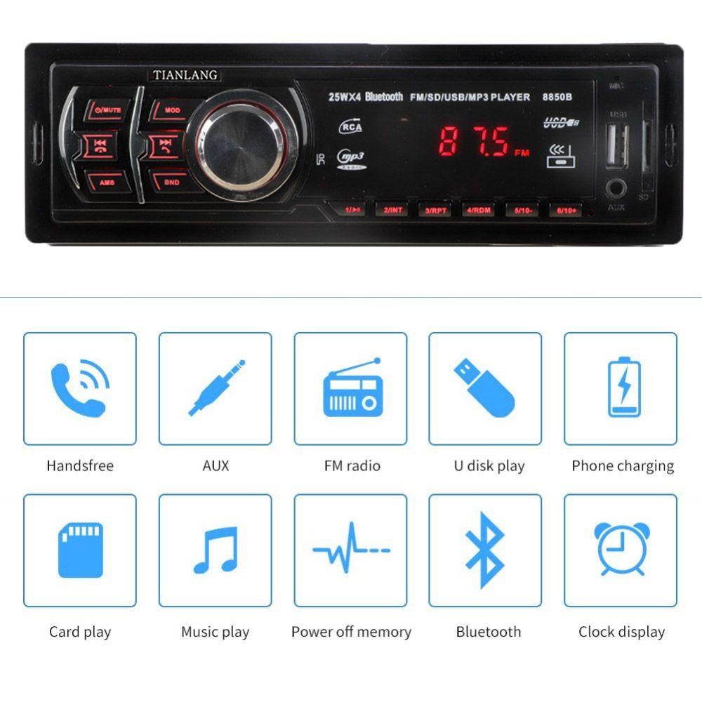 Máy Nghe Nhạc MP3 Âm Thanh Nổi Rảnh Tay Cho Xe Hơi