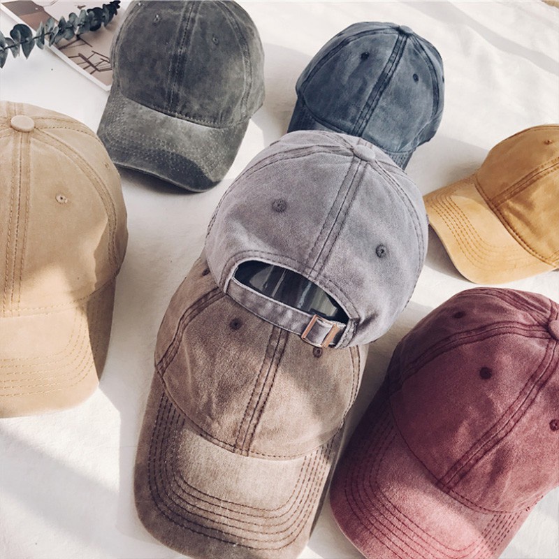 Mũ Lưỡi Trai Cotton Mềm Màu Trơn Phong Cách Hàn Quốc Cổ Điển Thời Trang Cho Nam Và Nữ