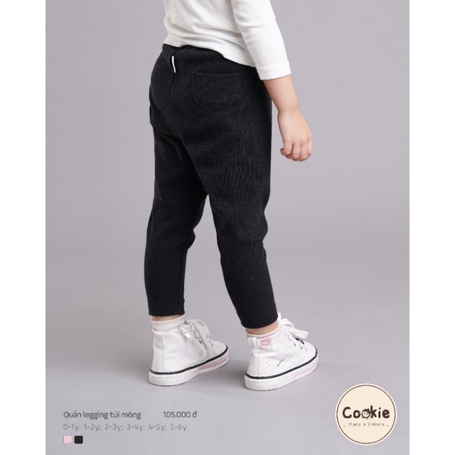 Cookie - Quần legging túi mông cho bé trai, bé gái từ 1 tuổi đến 6 tuổi
