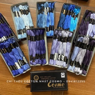 Set chỉ thêu cotton Cos.mo nhiều màu