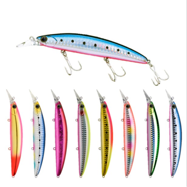 Thuyền đánh cá nổi trên biển Minnow 110mm / 19g Mồi câu cá bằng nhựa cứng