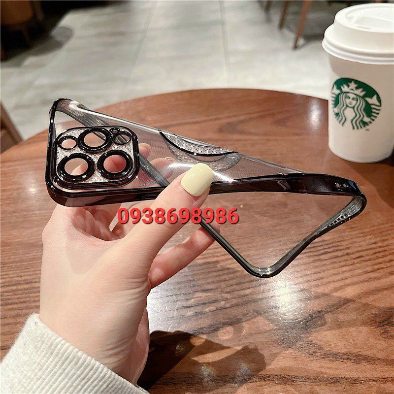 Ốp lưng iphone 13 pro max , 13 pro , 13 hiệu KF lưng trong cam vòng hoạ tiết viền mầu lên máy siêu đẹp