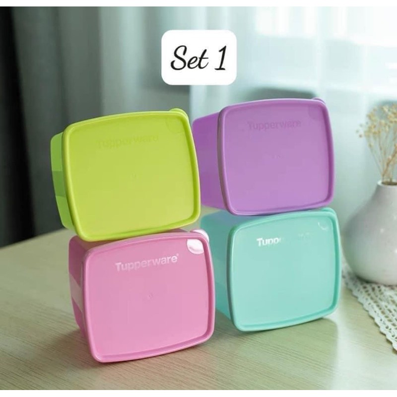 ORDER SET 4 HỘP NGĂN MÁT TUPPERWARE 800ML | BigBuy360 - bigbuy360.vn
