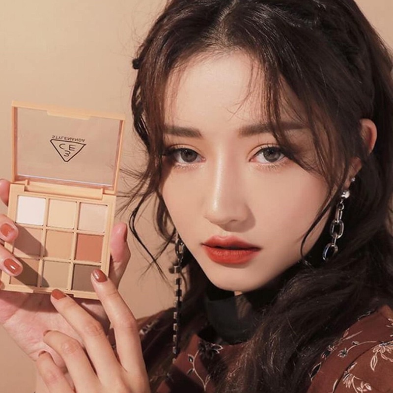 Bảng phấn mắt 9 ô 3ce Multi Eye Color Palette màu Smoother