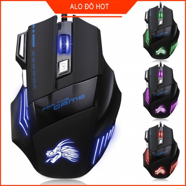 [HÀNG MỚI VỀ] Chuột gaming mouse 3200DPI Chơi Game Thiết Kế Design chuotgame