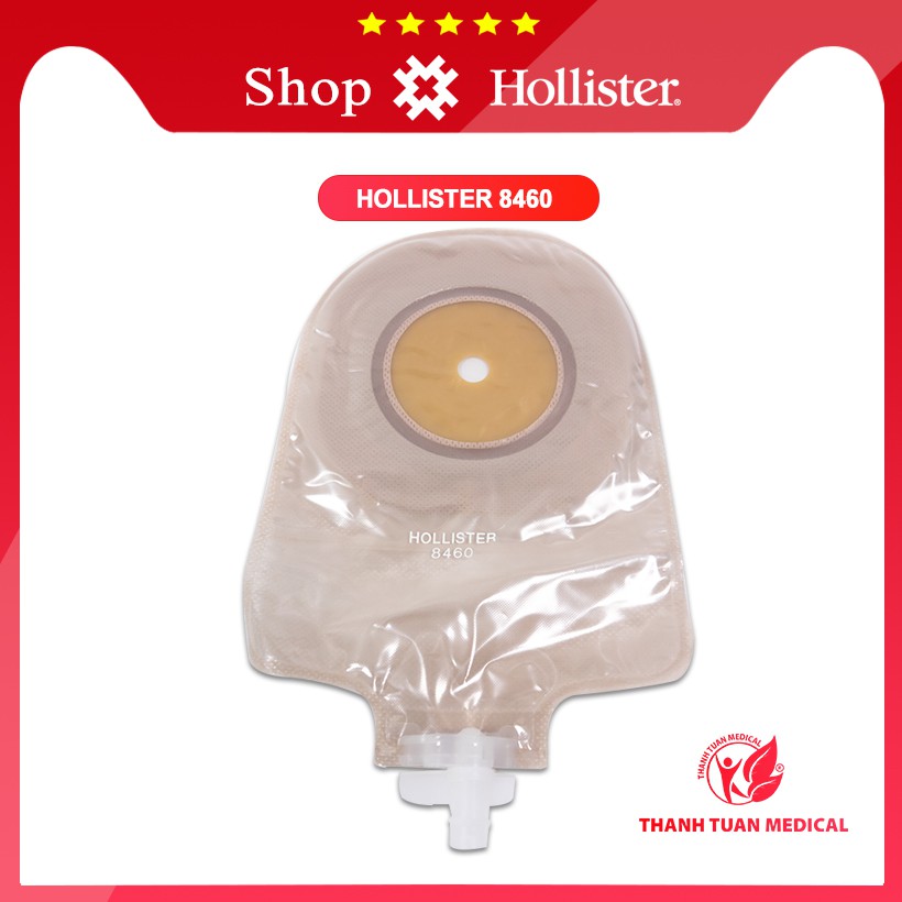 Túi nước tiểu một mảnh đế bằng Hollister 8460 - Túi nước tiểu hậu môn nhân tạo niệu đạo bàng quang