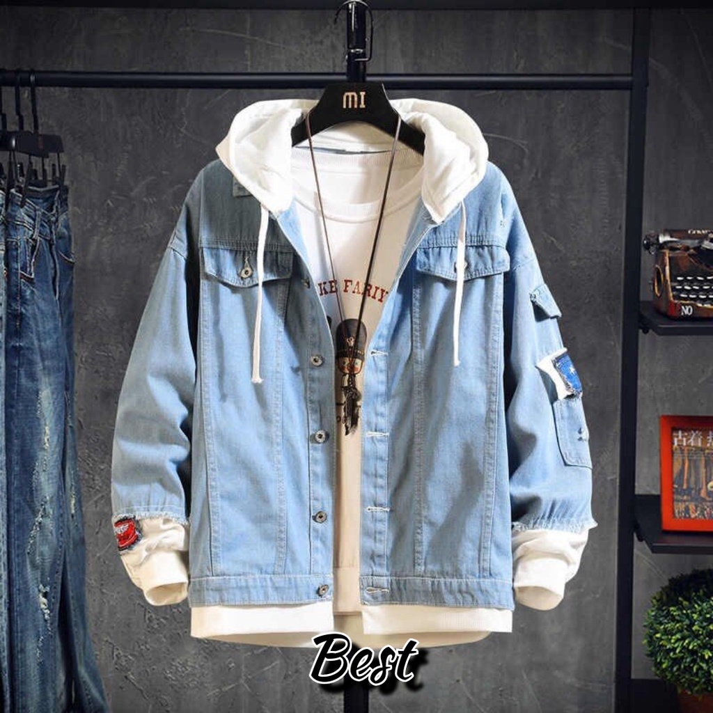 Áo Khoác Nữ Nam Jean UNISEX Form Rộng Nam Nữ Màu Xanh và Đen, Áo khoác bò nữ form rộng suông fashion best