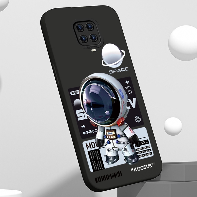 Ốp điện thoại KOOSUK silicon mềm hình phi hành gia 3D cho Xiaomi Redmi Note 9 Pro Max 9S 10X 4G