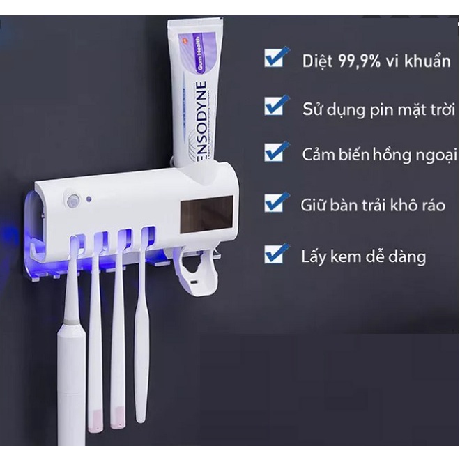 DỤNG CỤ TIỆT TRÙNG BÀN CHẢI ĐÁNH RĂNG KÈM NHẢ KEM ĐÁNH RĂNG