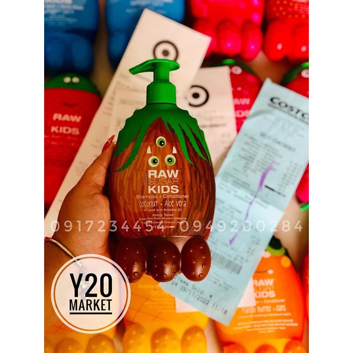 DẦU GỘI XẢ CHO BÉ RAW KIDS MỸ