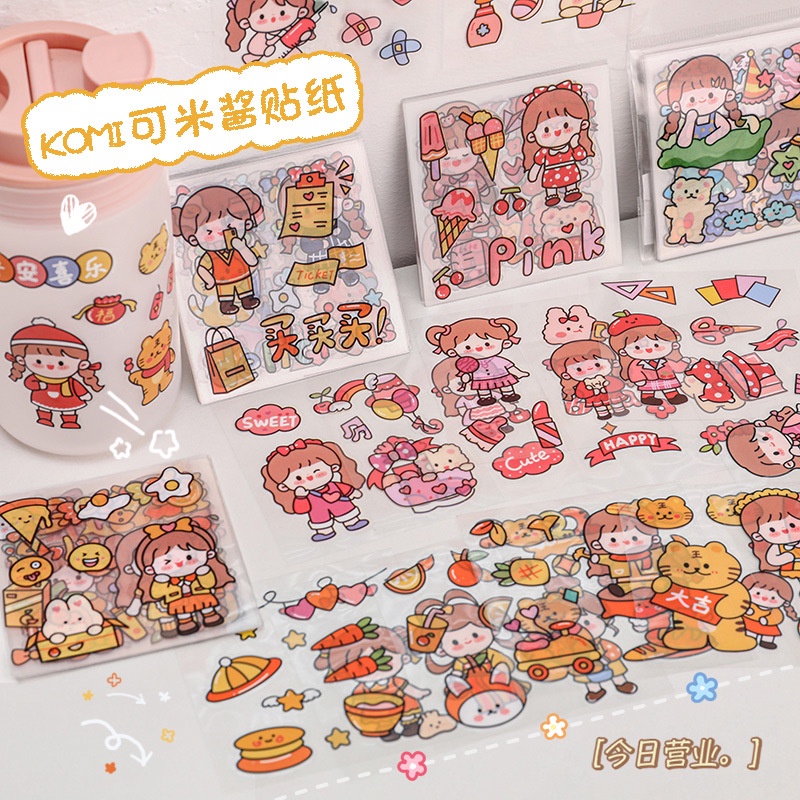 Set 25 Tấm Sticker Họa Tiết Dễ Thương Dán Trang Trí Album