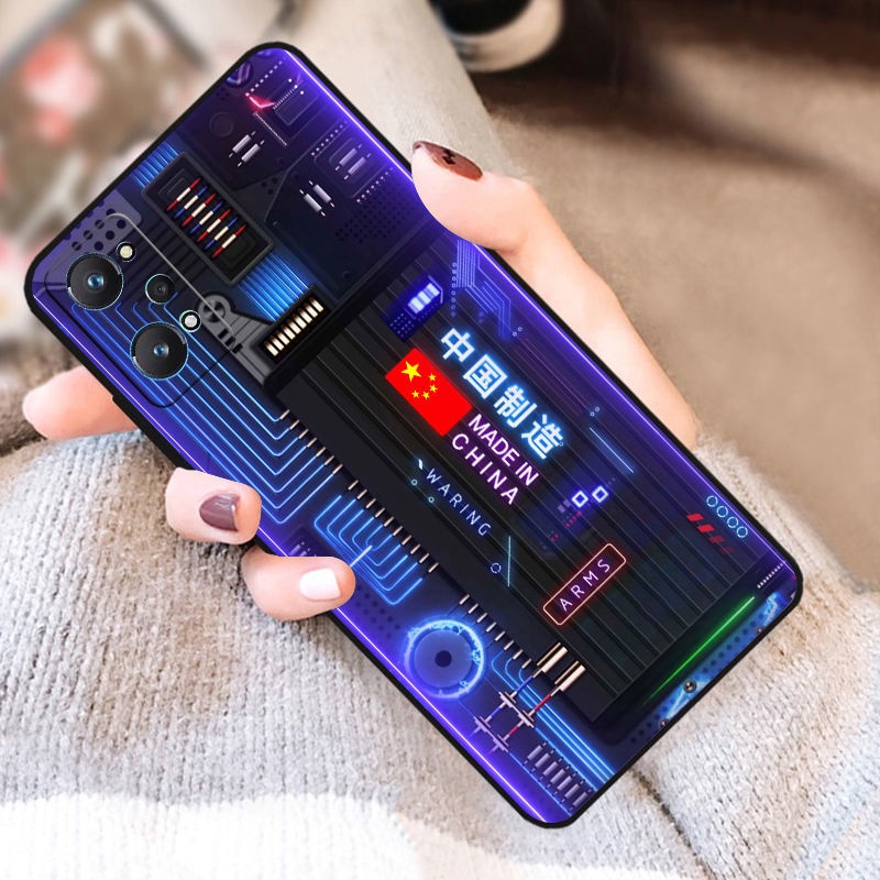 Ốp Điện Thoại Viền Mềm Phủ Toàn Diện Họa Tiết Đường Phố Cho realme Q5Pro Q5i q5