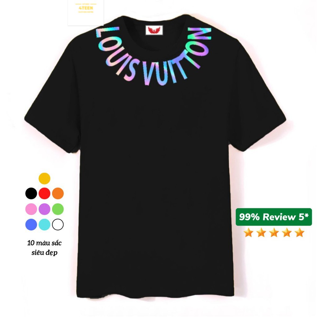 Áo Thun unisex Phản Quang Louis Viền Cổ form rộng tay lỡ chất Cotton freesize cho nam và nữ, co giãn thoải mái PQ28 4T | BigBuy360 - bigbuy360.vn