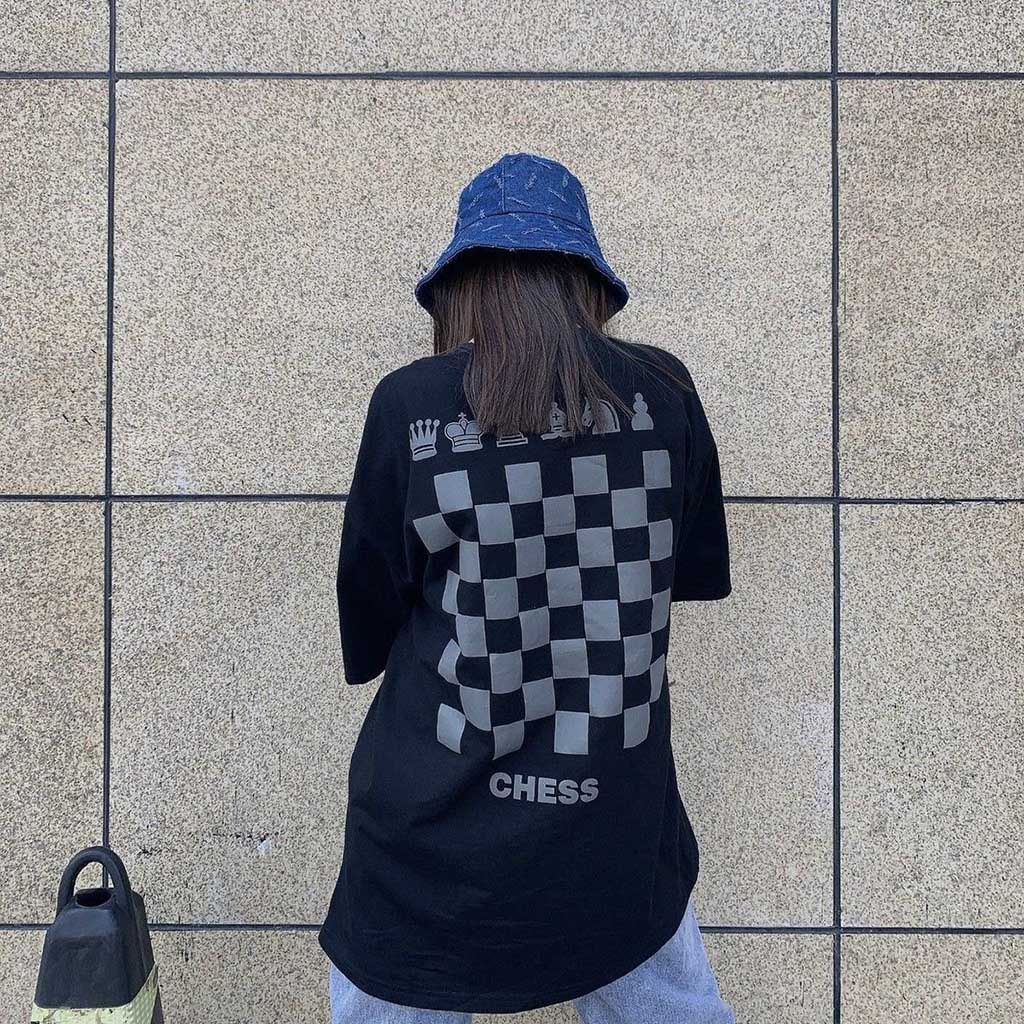 Áo Thun Nam Nữ CHESS Bàn Cờ Vua Unisex - Kiểu áo phông nữ nam form rộng tay lỡ Ulzzang - Leevin Store | BigBuy360 - bigbuy360.vn