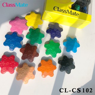 Sáp màu siêu sạch Classmate 6-12 màu(CL-CS101/CS102) - Hàng chính hãng