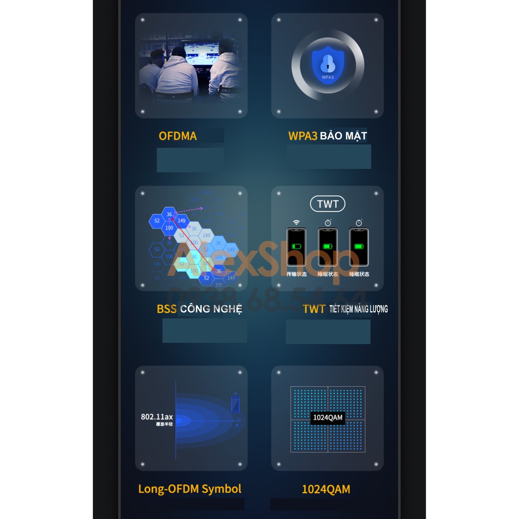 Phát WiFi6 Thông Minh TPlink XDR5430 AX5400 6 Râu Nhà Diện Rộng Công Suất Cao 200Users - CPU 1.5Ghz Ram 256M | BigBuy360 - bigbuy360.vn