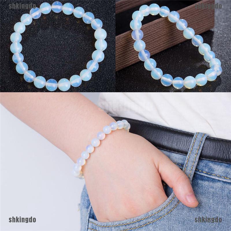 Vòng tay xâu hạt đá tự nhiên xinh xắn và thanh lịch cho nữ không thể tự chọn kiểu